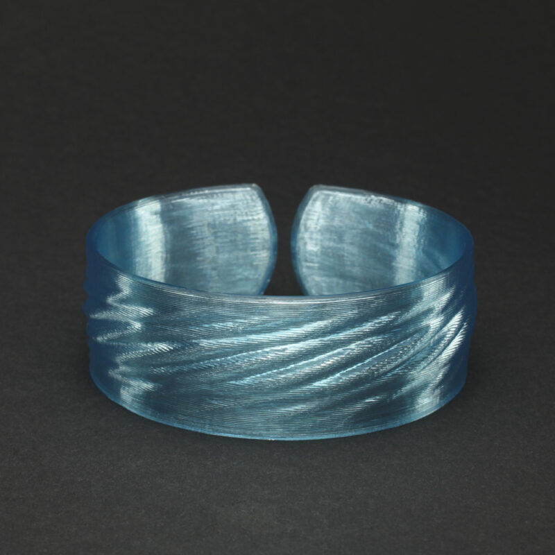 Armreifen Aphrodite - Blau Transparent – Bild 2