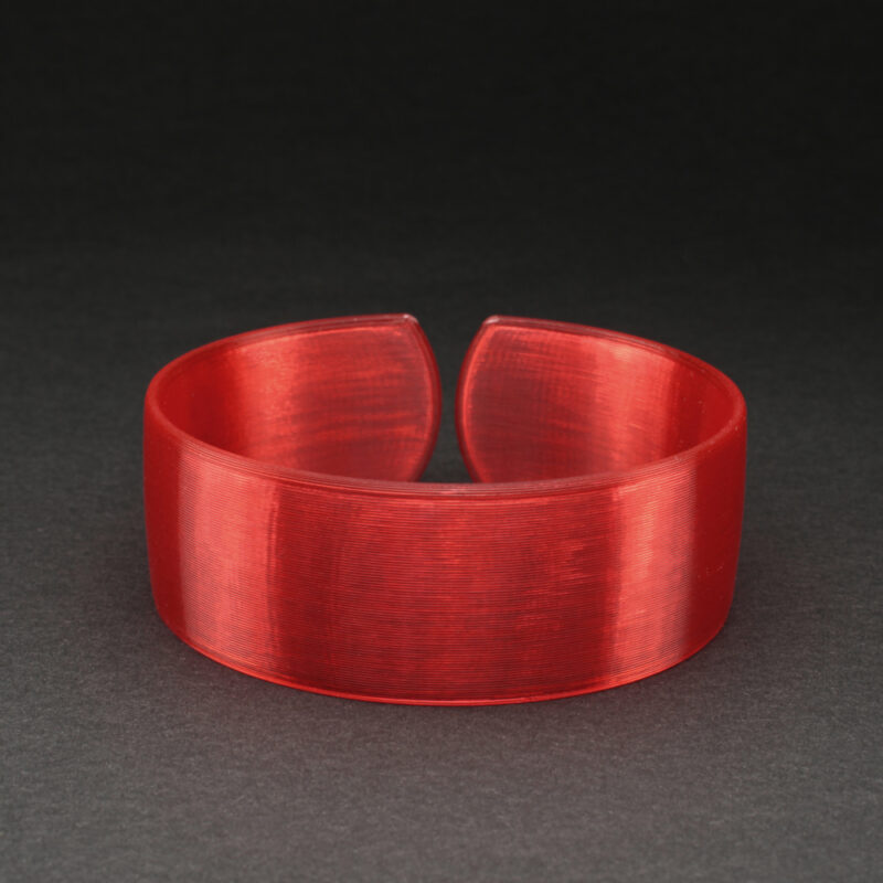 Armreifen Diana - Rot-Orange Transparent – Bild 2